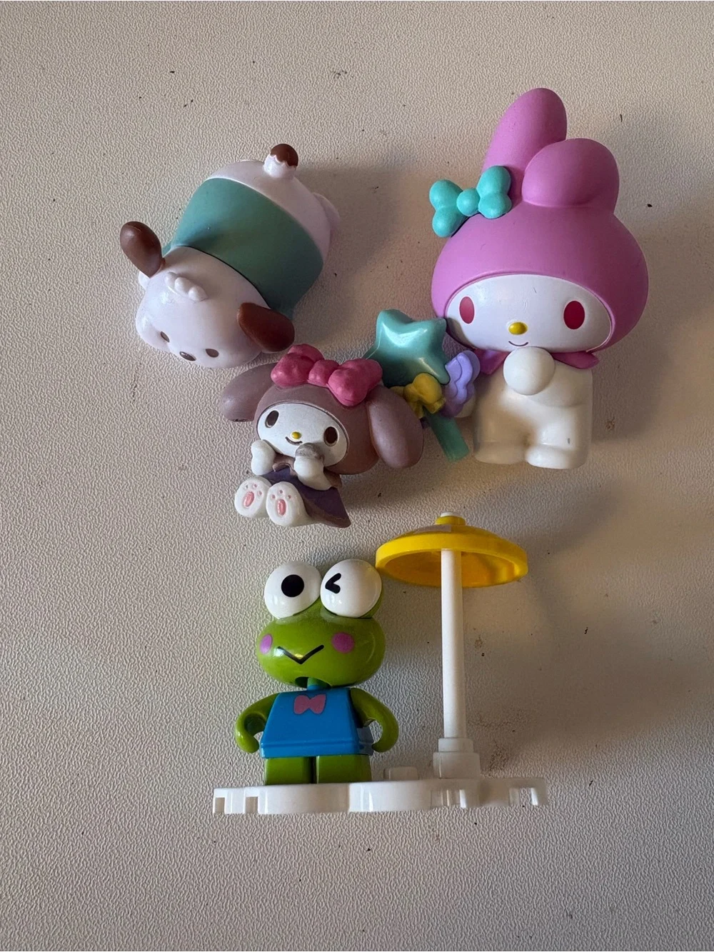 Sanrio Mini Figure Set with My Melody Pink & Keroppi Green